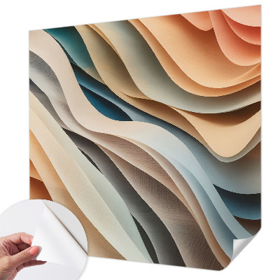 Fotomural decorativo para cabecero de cama Formas onduladas