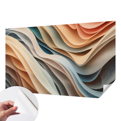 Fotomural decorativo para cabecero de cama Formas onduladas