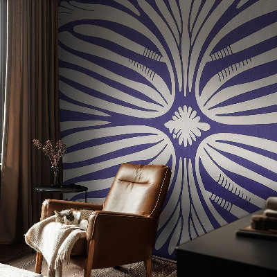 Papel mural texturado decorativo Simetría floral