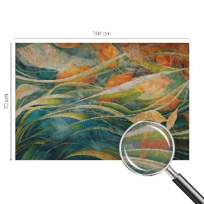 Mural de pared con estampado hermoso paisaje otoñal