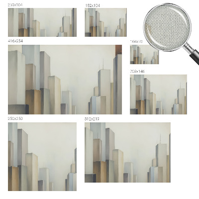 Papel mural con patrón decorativo rascacielos de la ciudad