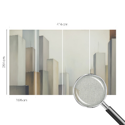 Papel mural con patrón decorativo rascacielos de la ciudad