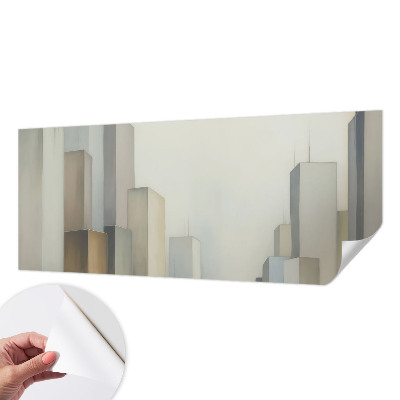 Papel mural con patrón decorativo rascacielos de la ciudad