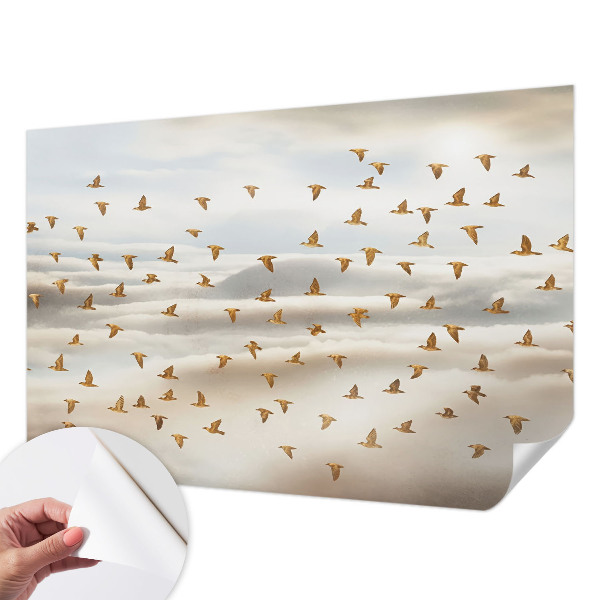 Papel mural con patrón decorativo Pájaros en vuelo