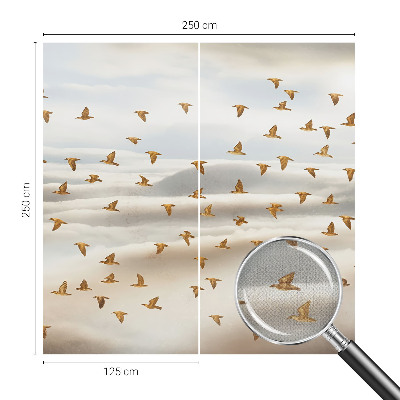 Papel mural con patrón decorativo Pájaros en vuelo