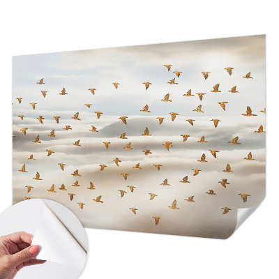 Papel mural con patrón decorativo Pájaros en vuelo