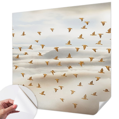Papel mural con patrón decorativo Pájaros en vuelo