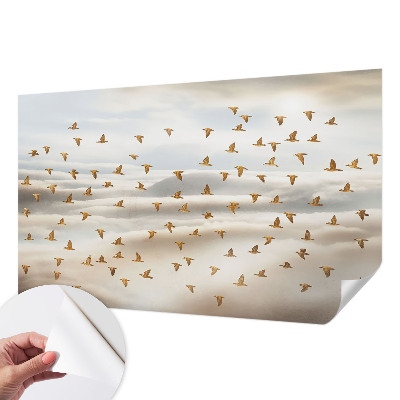Papel mural con patrón decorativo Pájaros en vuelo