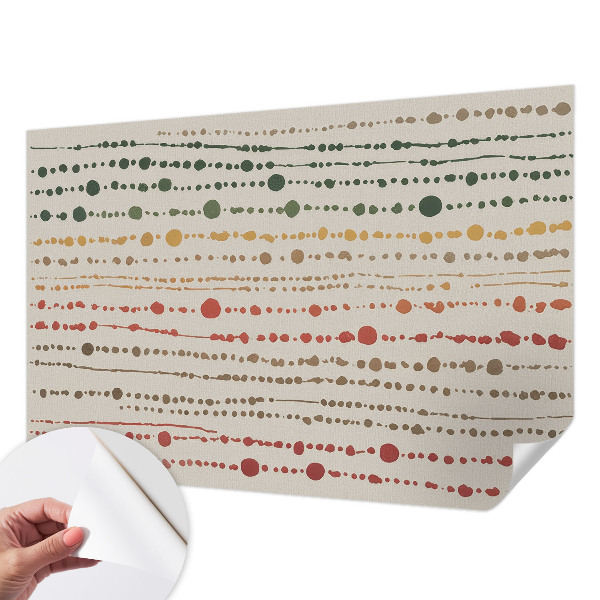 Papel mural texturado decorativo puntos de colores