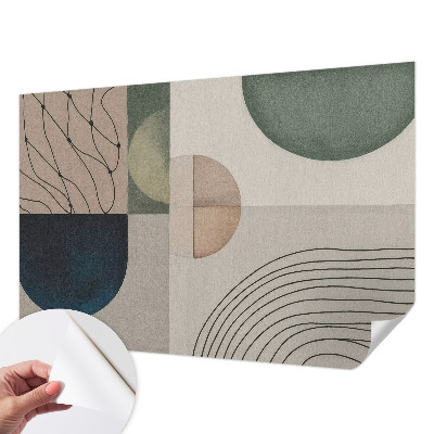 Mural de pared con estampado hermoso Formas geométricas
