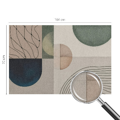 Mural de pared con estampado hermoso Formas geométricas