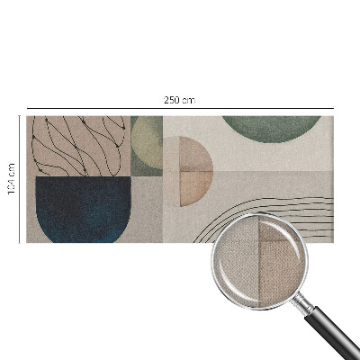 Mural de pared con estampado hermoso Formas geométricas
