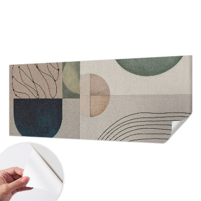 Mural de pared con estampado hermoso Formas geométricas