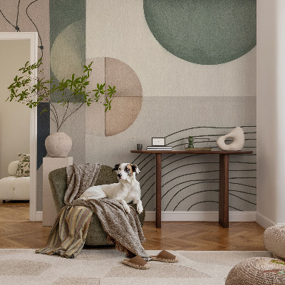 Mural de pared con estampado hermoso Formas geométricas