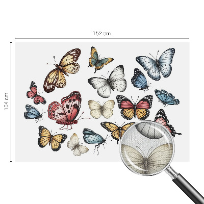 Fotomural decorativo para cabecero de cama Mariposas del paraíso