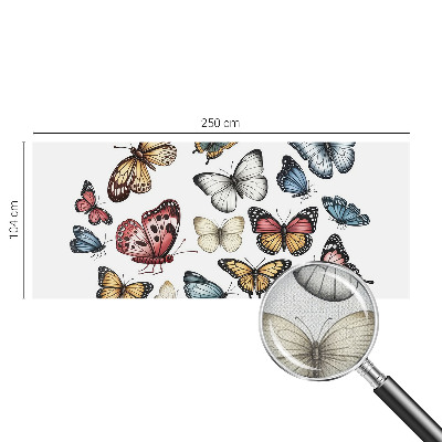 Fotomural decorativo para cabecero de cama Mariposas del paraíso