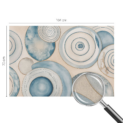 Papel mural con patrón decorativo vórtices espirales
