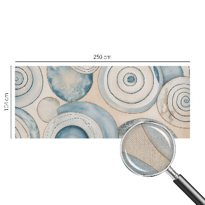 Papel mural con patrón decorativo vórtices espirales