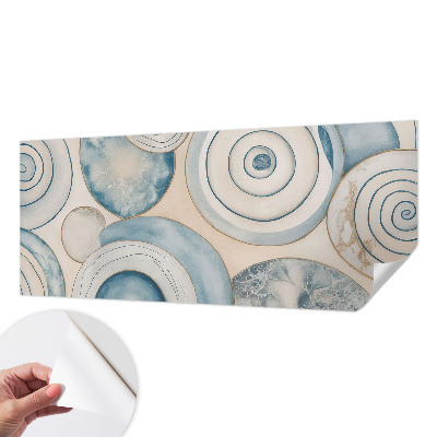 Papel mural con patrón decorativo vórtices espirales