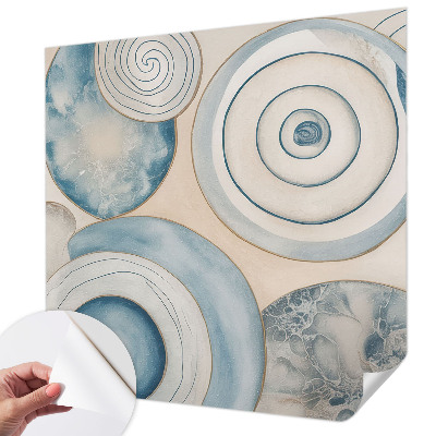 Papel mural con patrón decorativo vórtices espirales