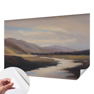 Papel mural texturado decorativo con diseño «Paz natural»