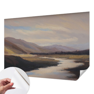 Papel mural texturado decorativo Paz natural