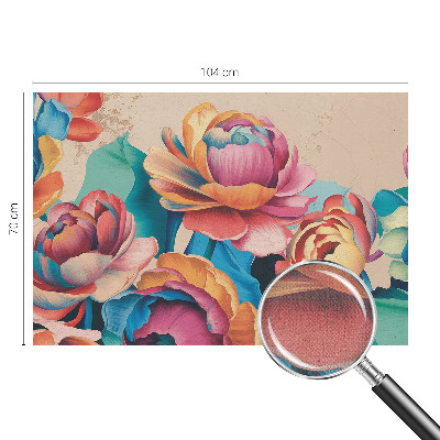 Mural de pared con estampado hermoso Armonía floral