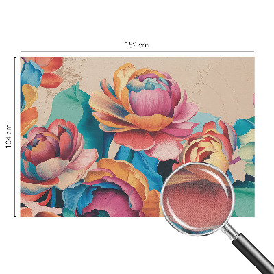 Mural de pared con estampado hermoso Armonía floral