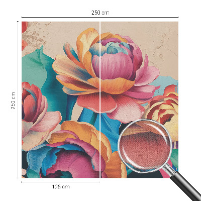 Mural de pared con estampado hermoso Armonía floral