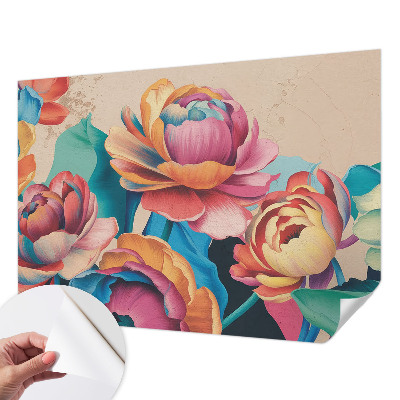 Mural de pared con estampado hermoso Armonía floral