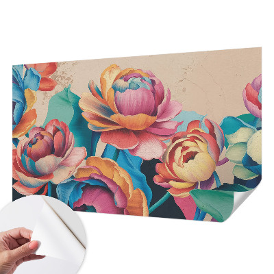 Mural de pared con estampado hermoso Armonía floral