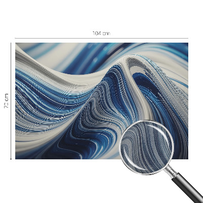Fotomural decorativo para cabecero de cama con un diseño de abstracción armoniosa para cabecero