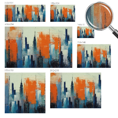Papel mural texturado decorativo Ciudad abstracta