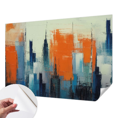Papel mural texturado decorativo Ciudad abstracta
