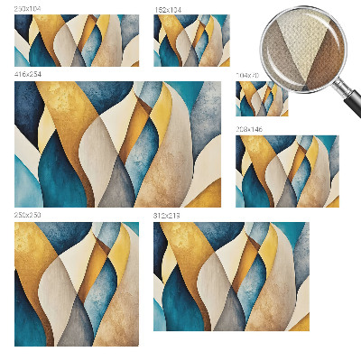 Papel mural con patrón decorativo con un motivo de abstracción ondulada