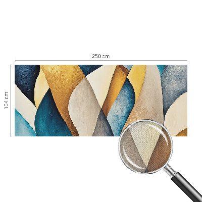 Papel mural con patrón decorativo abstracción ondulada