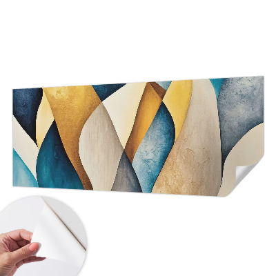 Papel mural con patrón decorativo con un motivo de abstracción ondulada