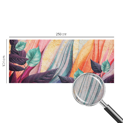 Mural de pared con estampado hermoso Hojas abstractas
