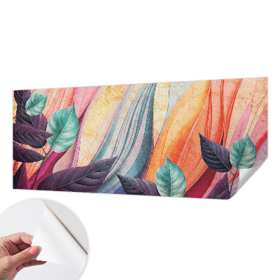 Mural de pared con estampado hermoso Hojas abstractas
