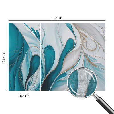 Papel mural texturado decorativo Patrones fluidos