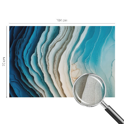 Fotomural decorativo para cabecero de cama con diseño 'Ondas de armonía' para crear un ambiente relajante