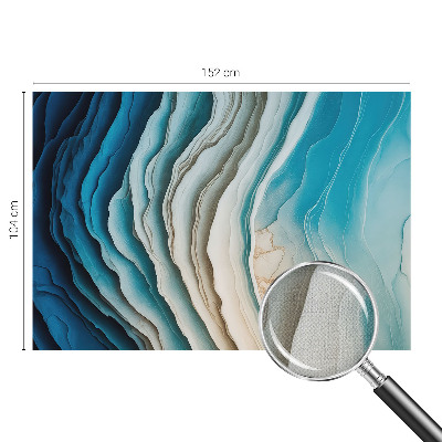 Fotomural decorativo para cabecero de cama con diseño 'Ondas de armonía' para crear un ambiente relajante