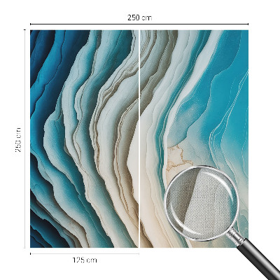 Fotomural decorativo para cabecero de cama con diseño 'Ondas de armonía' para crear un ambiente relajante