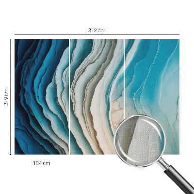 Fotomural decorativo para cabecero de cama Ondas de armonía