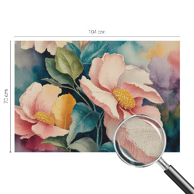 Papel mural texturado decorativo con diseño de elegancia floral