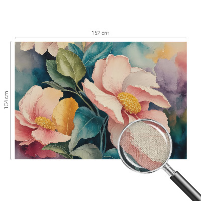 Papel mural texturado decorativo con diseño de elegancia floral