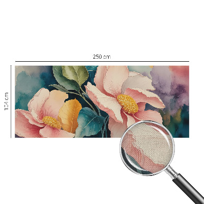Papel mural texturado decorativo con diseño de elegancia floral