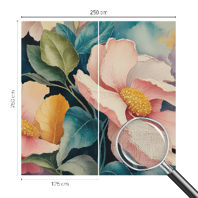 Papel mural texturado decorativo con diseño de elegancia floral