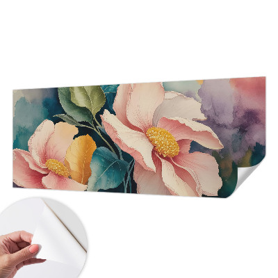 Papel mural texturado decorativo con diseño de elegancia floral