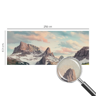 Mural de pared con estampado hermoso Panorama de montaña